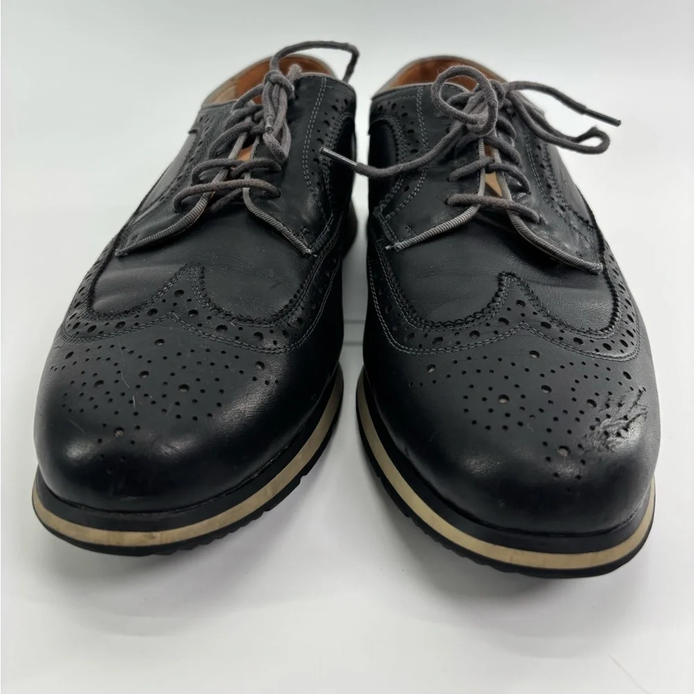 Florsheim limited indigo flux wingtip oxfords 10 black work office comfort